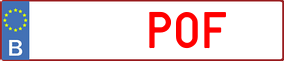 Truck License Plate